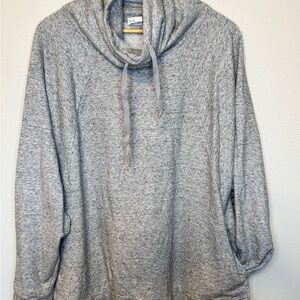 All in Motion Heather Gray Cowl Neck Sweater